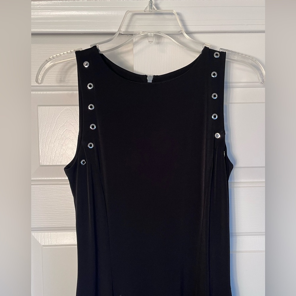 Michael Kors Formal Dress, Black, Sleeveless w/ detail, Thigh Slit, size XS - Picture 4 of 6